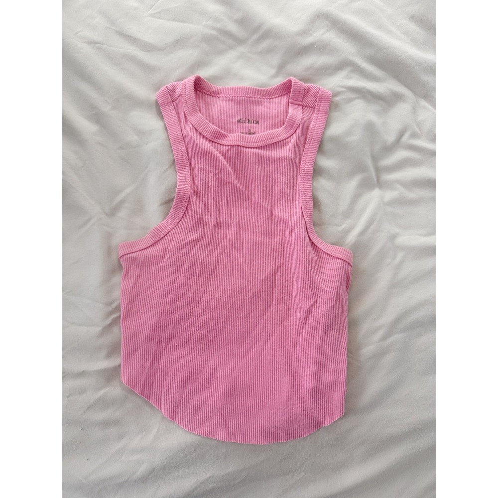 ribbed cropped tank